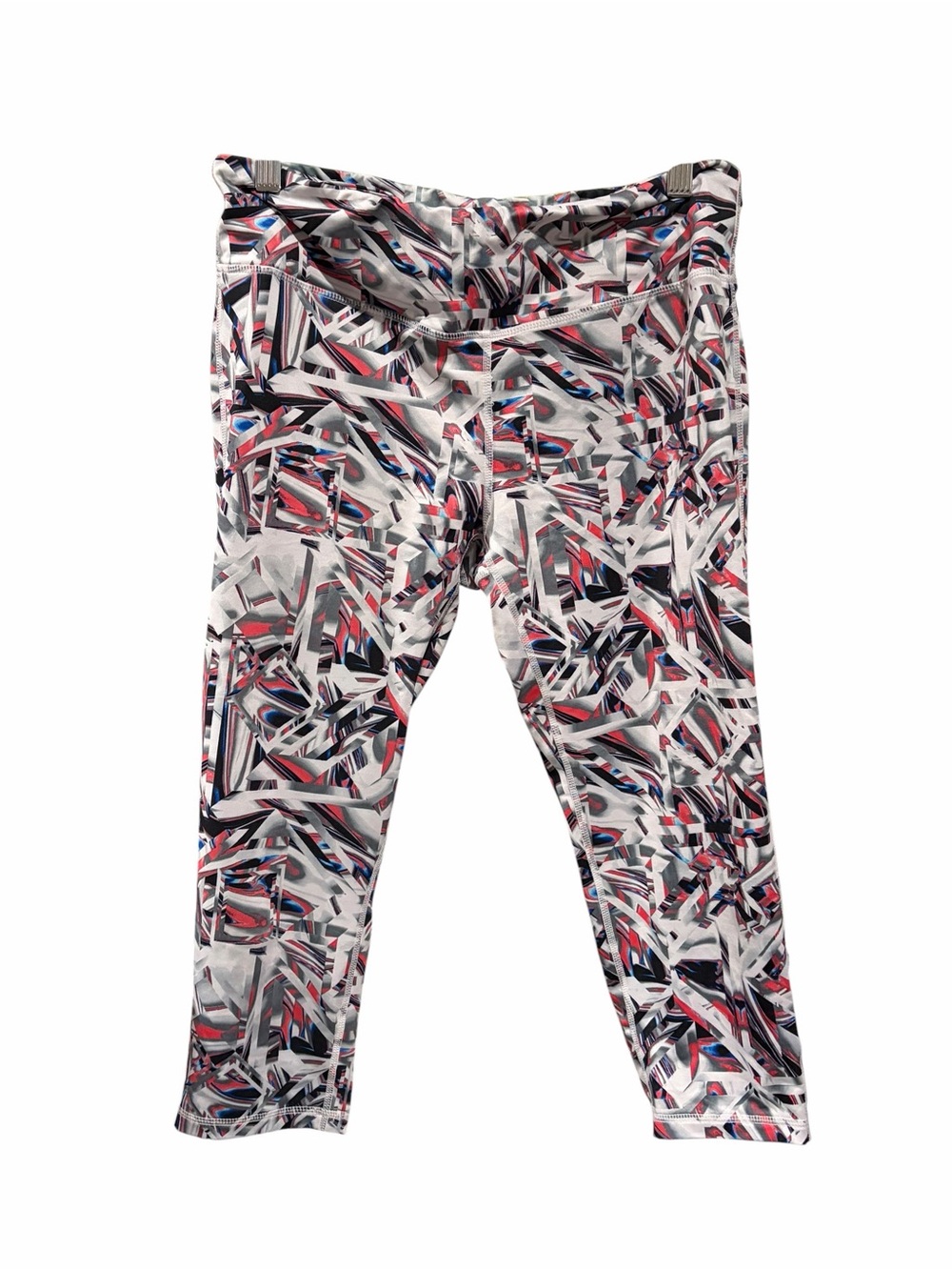 Pro Player Abstract Print Capri Athletic Leggings Size Medium